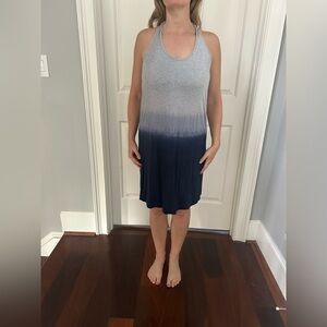 Splendid Gray and Navy Ombre Dress